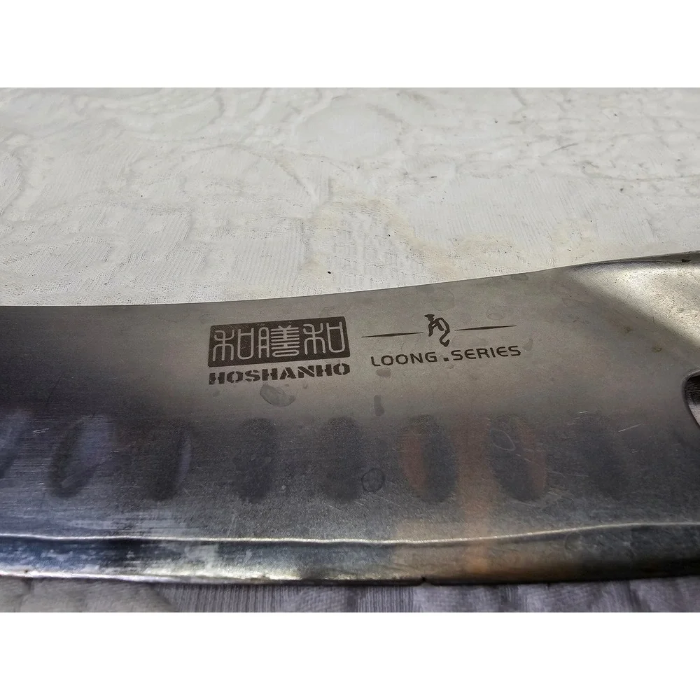 HOSHANHO Santoku Knife Unisex 7in Silver Excellent Loong Series Pakkawood Handle